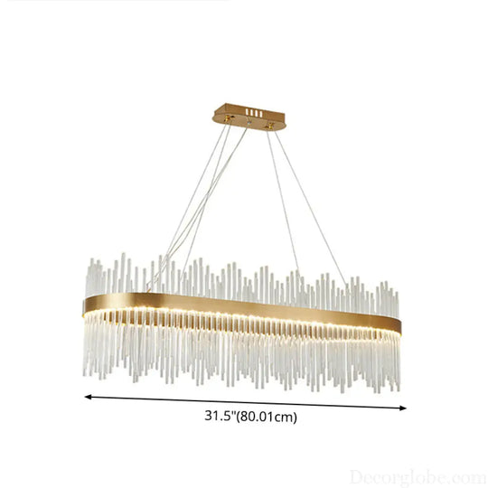 Adjustable Glass Crystal Drum Chandelier Pendant Light for Modern Living Rooms