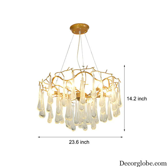 Modern Tree Branches Luxury Bubble Crystal Raindrops Chandelier Lighting > Ceiling lights > Chandeliers