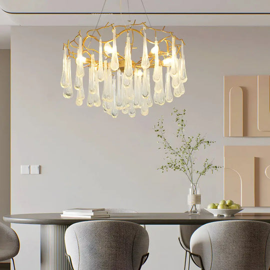 Modern Tree Branches Luxury Bubble Crystal Raindrops Chandelier Lighting > Ceiling lights > Chandeliers