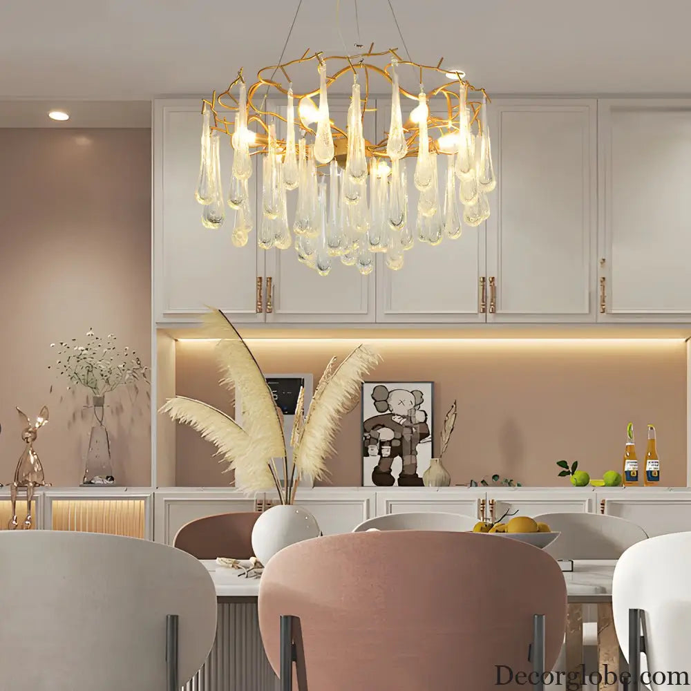 Modern Tree Branches Luxury Bubble Crystal Raindrops Chandelier Lighting > Ceiling lights > Chandeliers