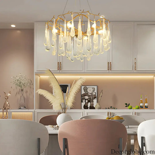 Modern Tree Branches Luxury Bubble Crystal Raindrops Chandelier Lighting > Ceiling lights > Chandeliers