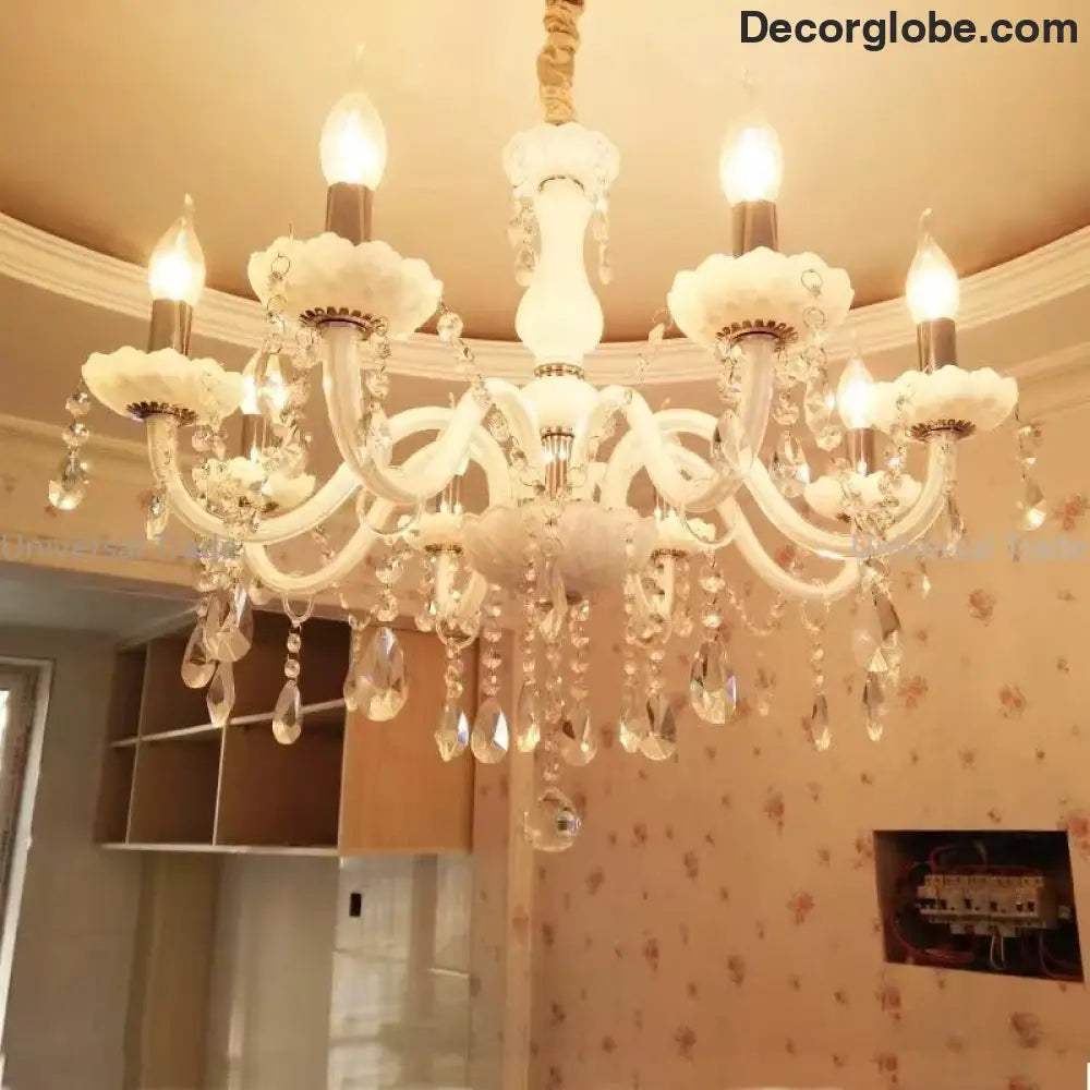 Modern LED Crystal Chandelier - Illuminate Your Home with Elegance - DecorGlobe