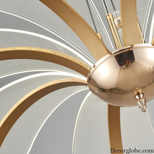 Modern LED Night Primrose Petals Ceiling Chandelier - Minimalist Elegance for Living, Dining, and Bedrooms - DecorGlobe