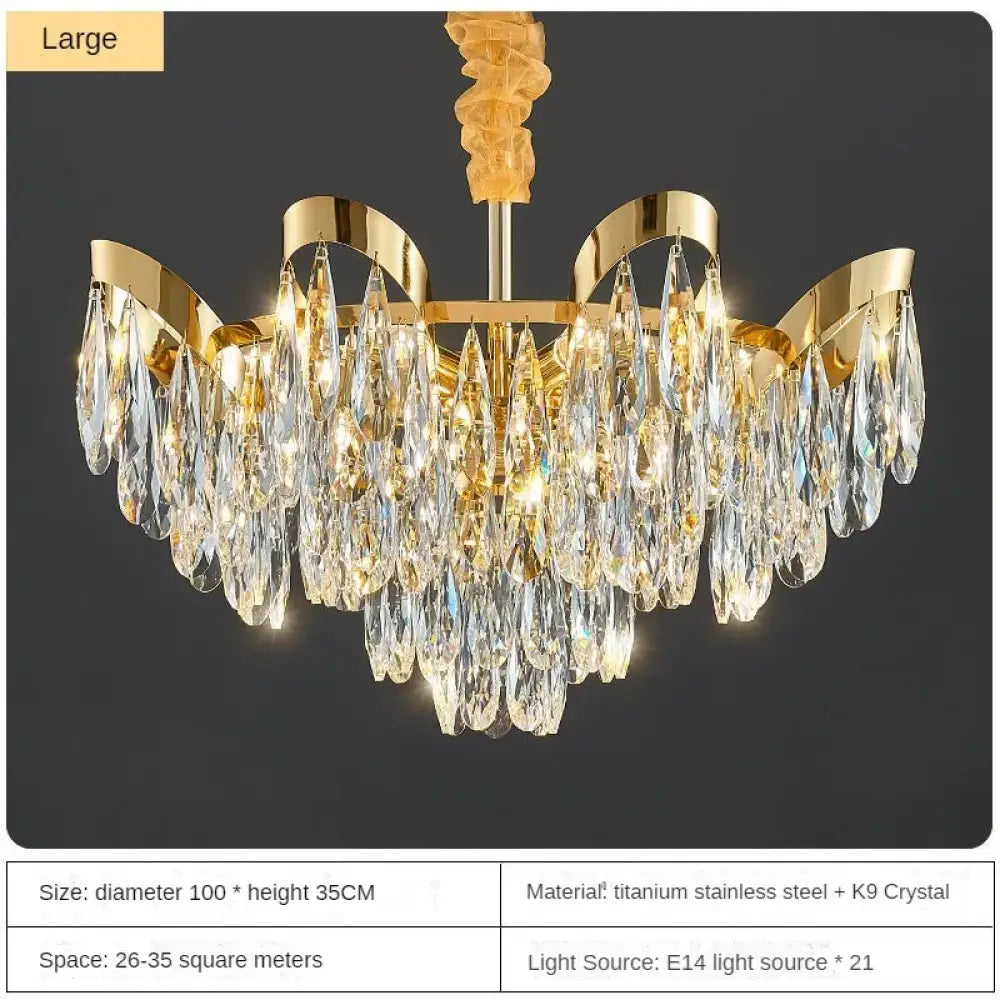 Modern LED Sunflower Crystal Ceiling Chandeliers - Bionic Elegance for Living and Dining Spaces - DecorGlobe