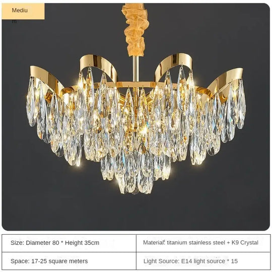 Modern LED Sunflower Crystal Ceiling Chandeliers - Bionic Elegance for Living and Dining Spaces - DecorGlobe