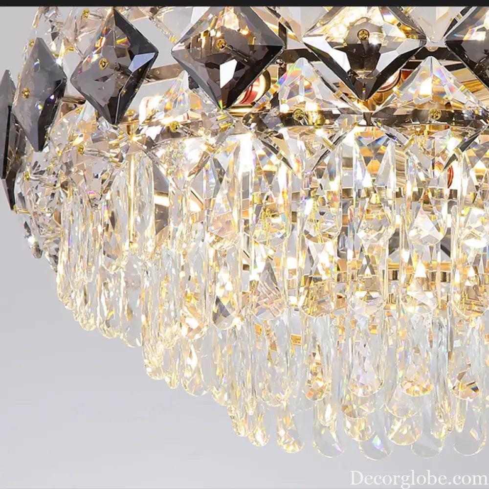 Modern Light Luxury Crystal Chandelier - A Stunning Main Lamp for Living Rooms, Dining Rooms, and Bedrooms - DecorGlobe
