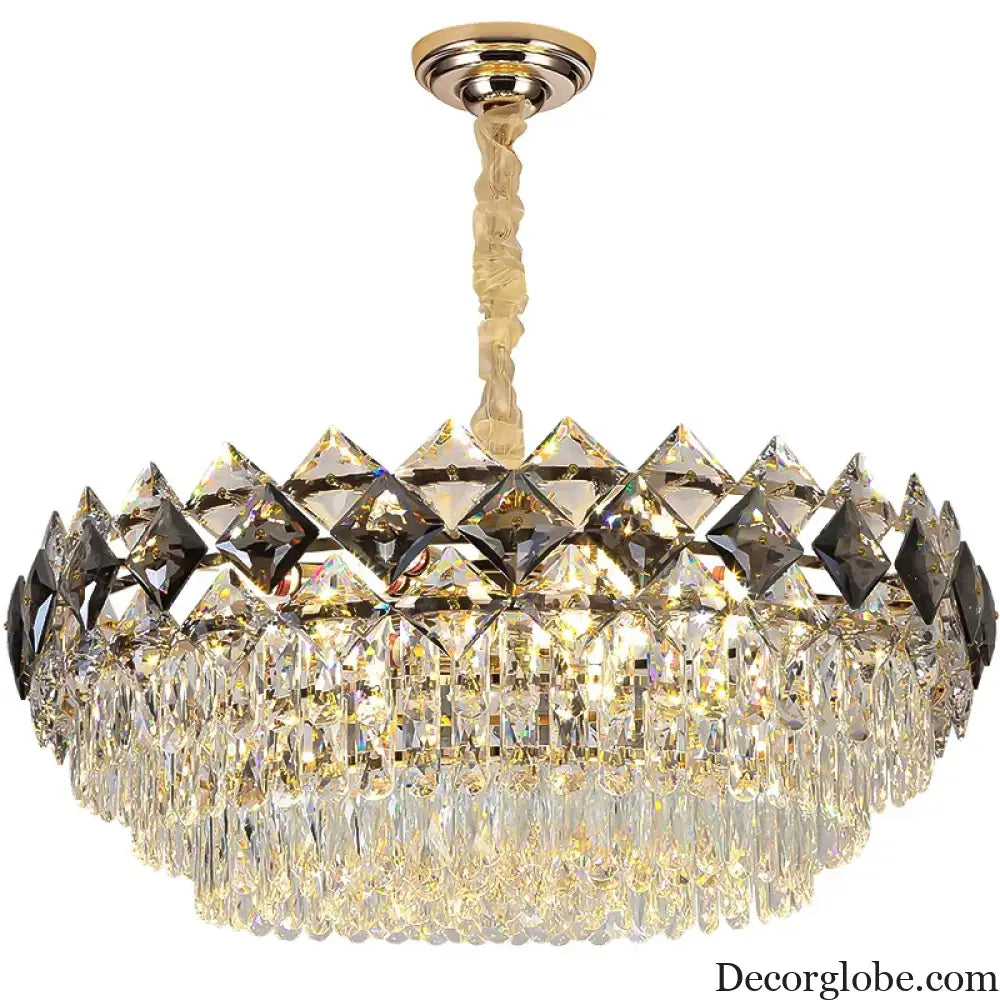 Modern Light Luxury Crystal Chandelier - A Stunning Main Lamp for Living Rooms, Dining Rooms, and Bedrooms - DecorGlobe