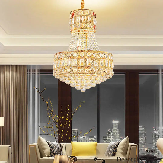 Modern Living Room Chandelier - Light Luxury Crystal Elegance for Dining Rooms, Hotels, Villas, and Bedrooms - DecorGlobe
