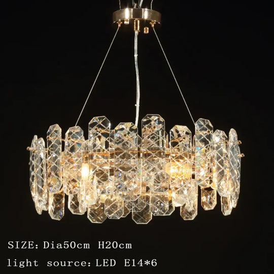 Modern Lustre Crystal LED Pendant Lights - Elegant Illumination for Living, Dining, and Bedroom Spaces - DecorGlobe