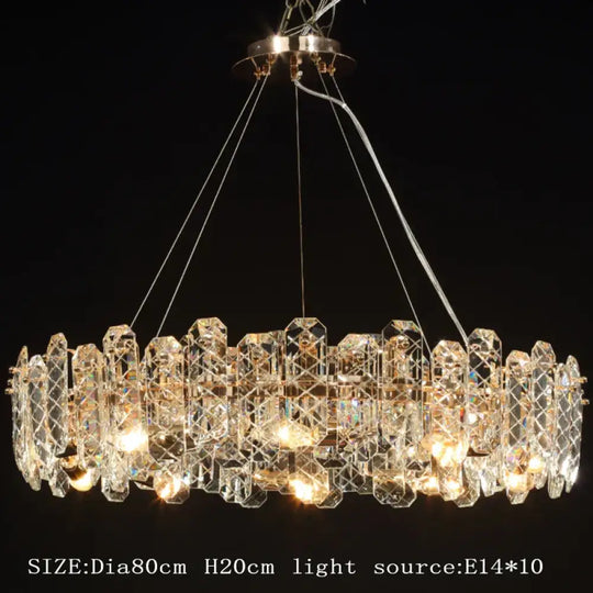 Modern Lustre Crystal LED Pendant Lights - Elegant Illumination for Living, Dining, and Bedroom Spaces - DecorGlobe