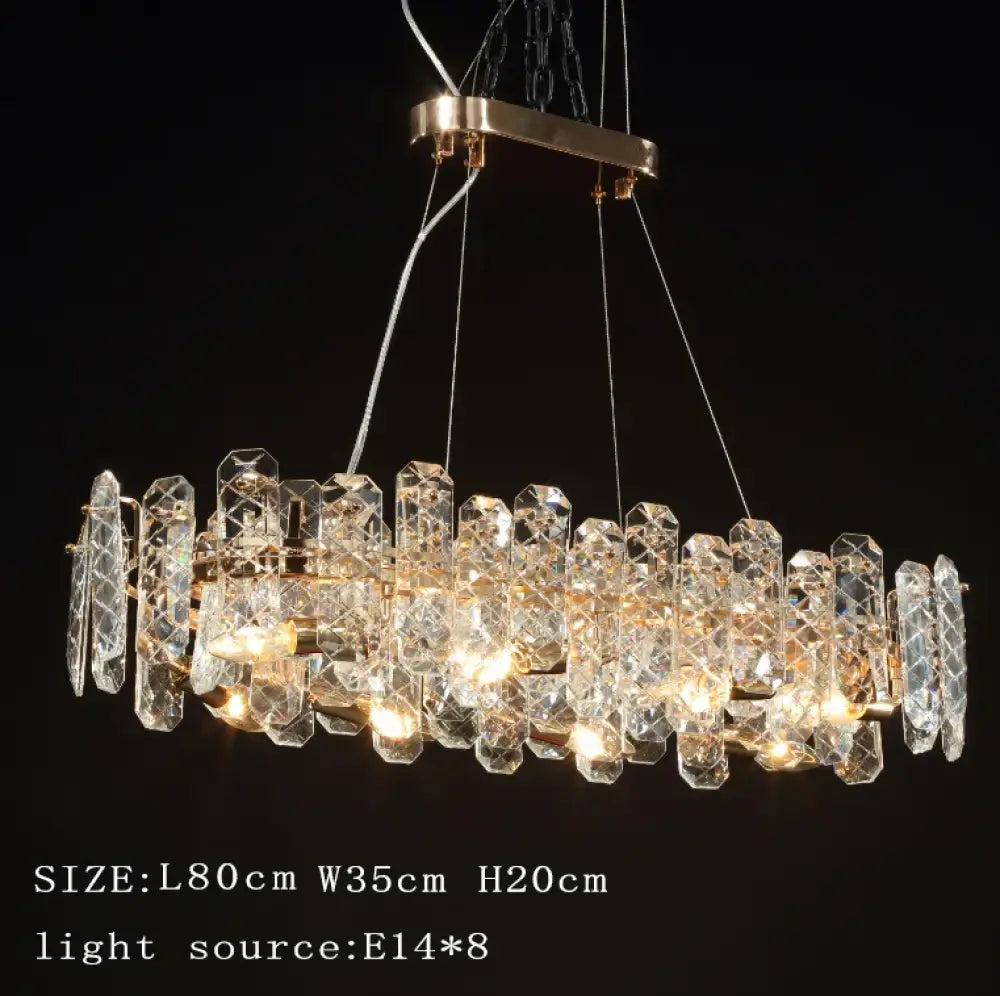 Modern Lustre Crystal LED Pendant Lights - Elegant Illumination for Living, Dining, and Bedroom Spaces - DecorGlobe