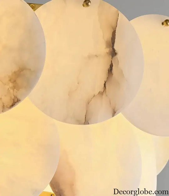 Modern Luxury LED Natural Marble Chandeliers - Illuminating Elegance for Living, Dining, and Kitchen - DecorGlobe