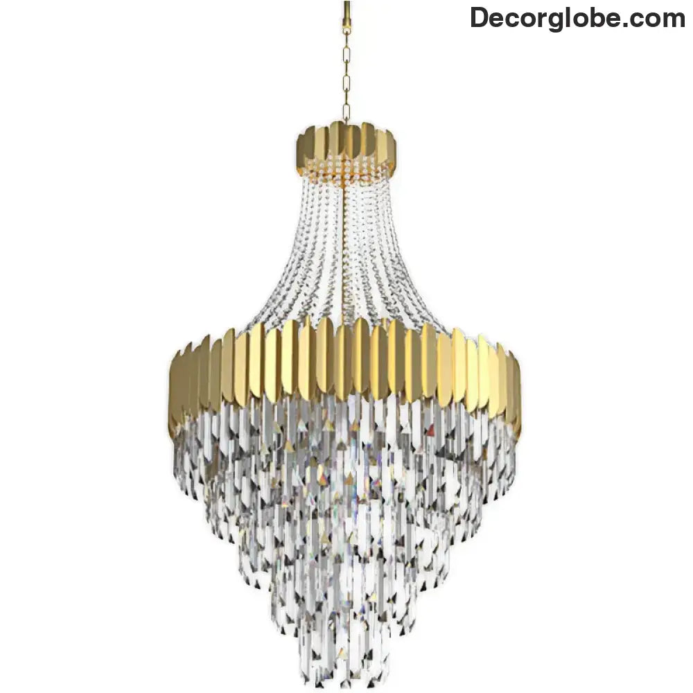 Modern Nordic Crystal Pendant Lights - Light Luxury Elegance for Villas, Hotels, and Double Staircase Living Spaces with LED Efficiency - DecorGlobe
