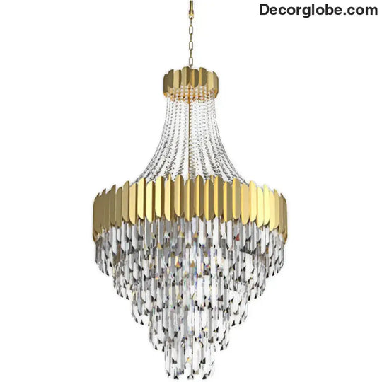 Modern Nordic Crystal Pendant Lights - Light Luxury Elegance for Villas, Hotels, and Double Staircase Living Spaces with LED Efficiency - DecorGlobe