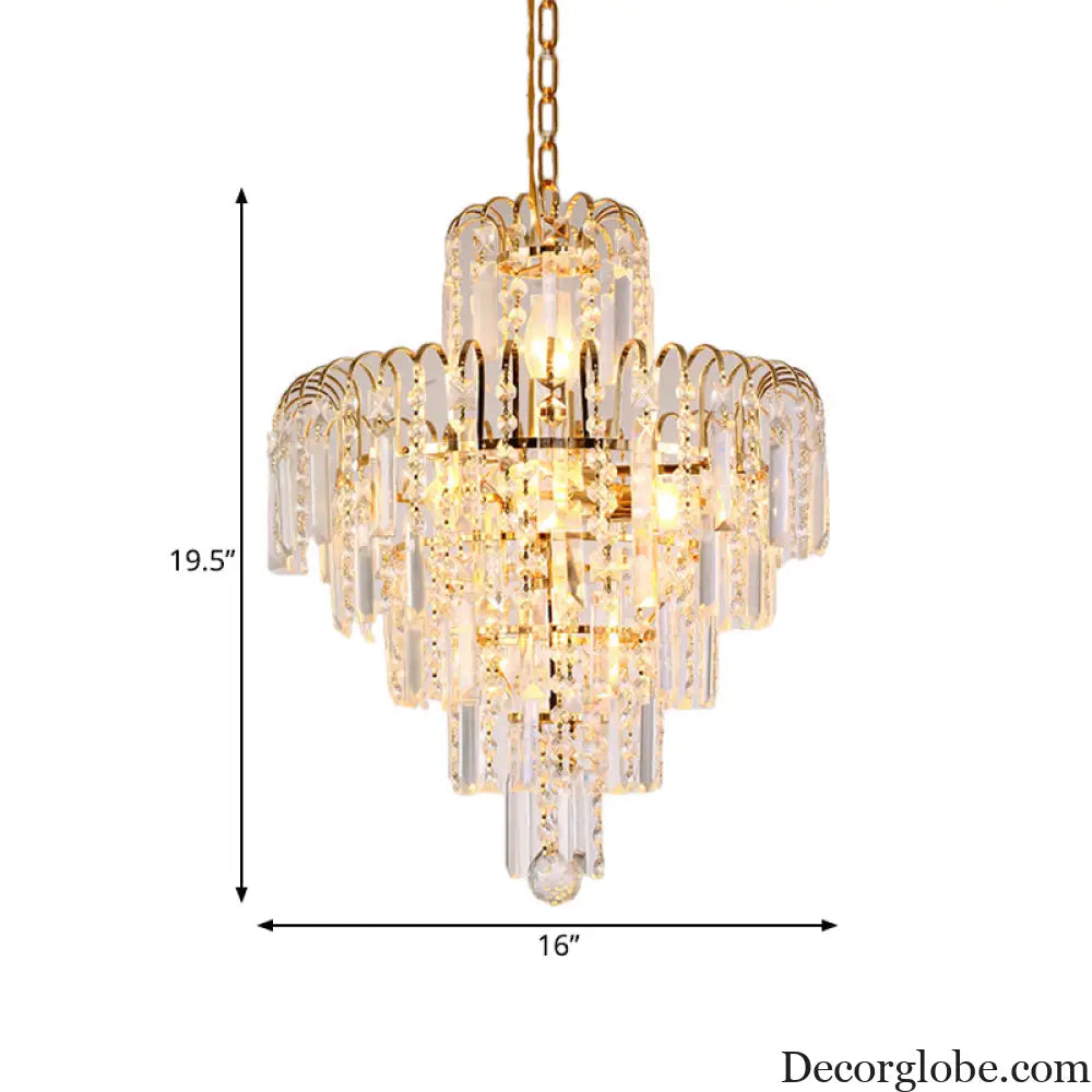 Madilyn Modern Tiered Chandelier: Add Dazzling Elegance to Your Space - DecorGlobe