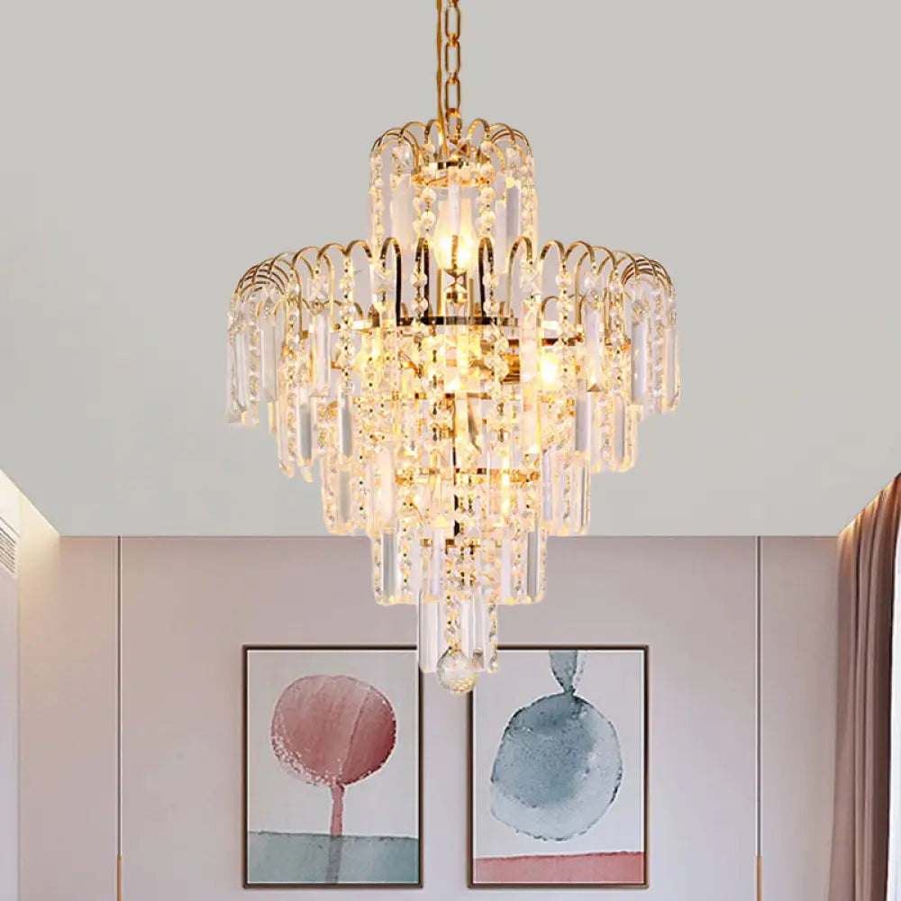 Madilyn Modern Tiered Chandelier: Add Dazzling Elegance to Your Space - DecorGlobe