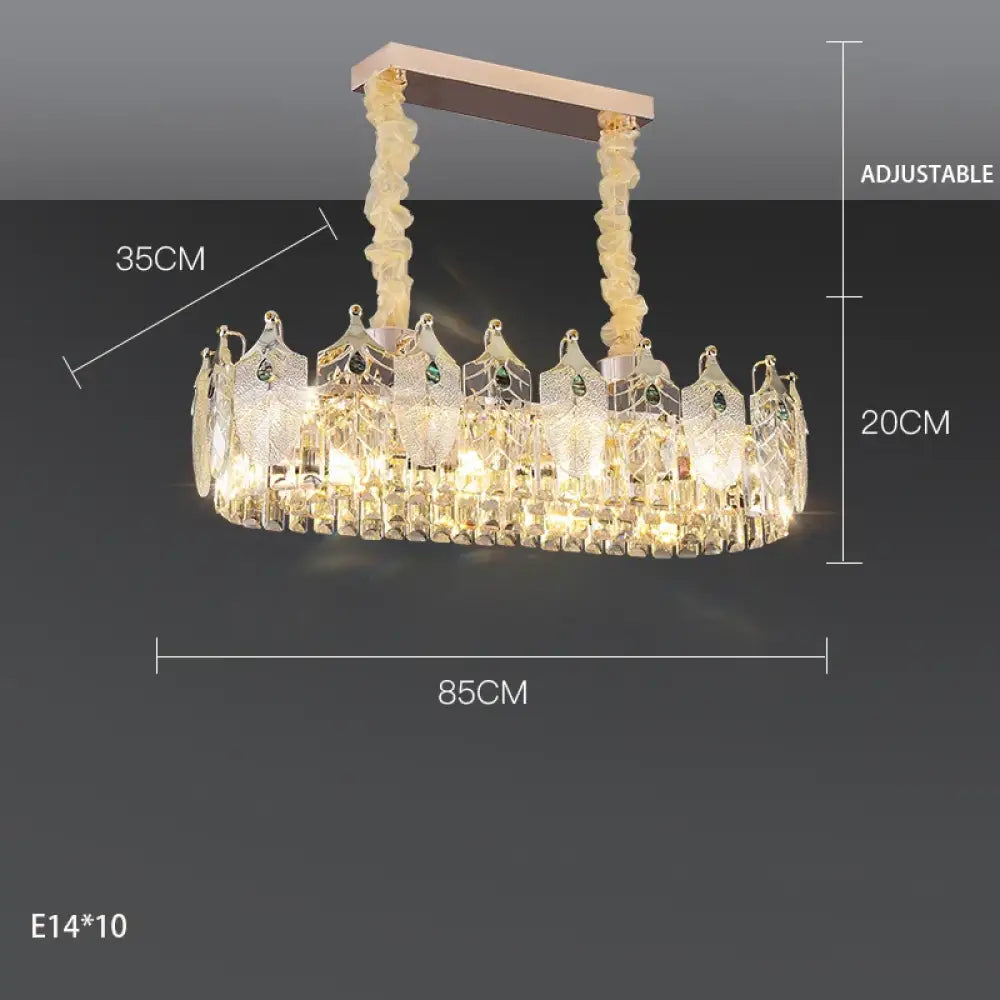 New Crystal Glass Chandelier - Luxury Modern Home Decor Lighting Fixture for Living Rooms and Bedrooms - DecorGlobe