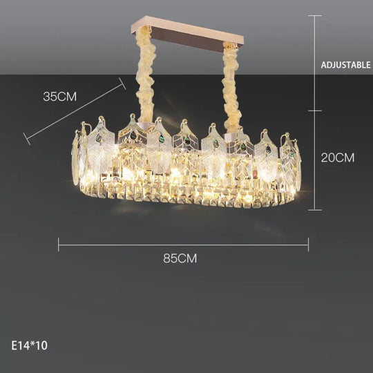 New Crystal Glass Chandelier - Luxury Modern Home Decor Lighting Fixture for Living Rooms and Bedrooms - DecorGlobe