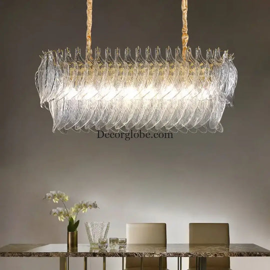 New Design Modern Style Golden Chandelier - Creative Artistry in Handmade Glass for Versatile Living Spaces - DecorGlobe