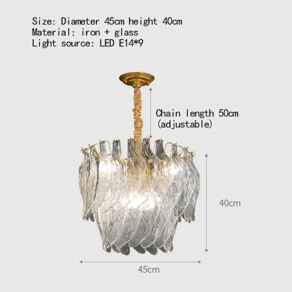 New Design Modern Style Golden Chandelier - Creative Artistry in Handmade Glass for Versatile Living Spaces - DecorGlobe