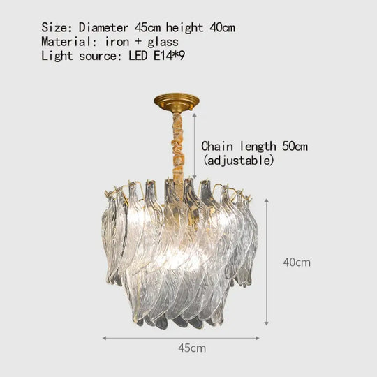 New Design Modern Style Golden Chandelier - Creative Artistry in Handmade Glass for Versatile Living Spaces - DecorGlobe