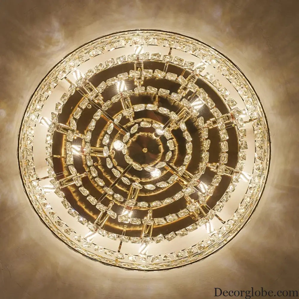 New Modern Crystal Ceiling Lamp - Light Luxury Design for Living, Dining, and Bedroom Spaces - DecorGlobe