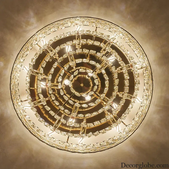 New Modern Crystal Ceiling Lamp - Light Luxury Design for Living, Dining, and Bedroom Spaces - DecorGlobe