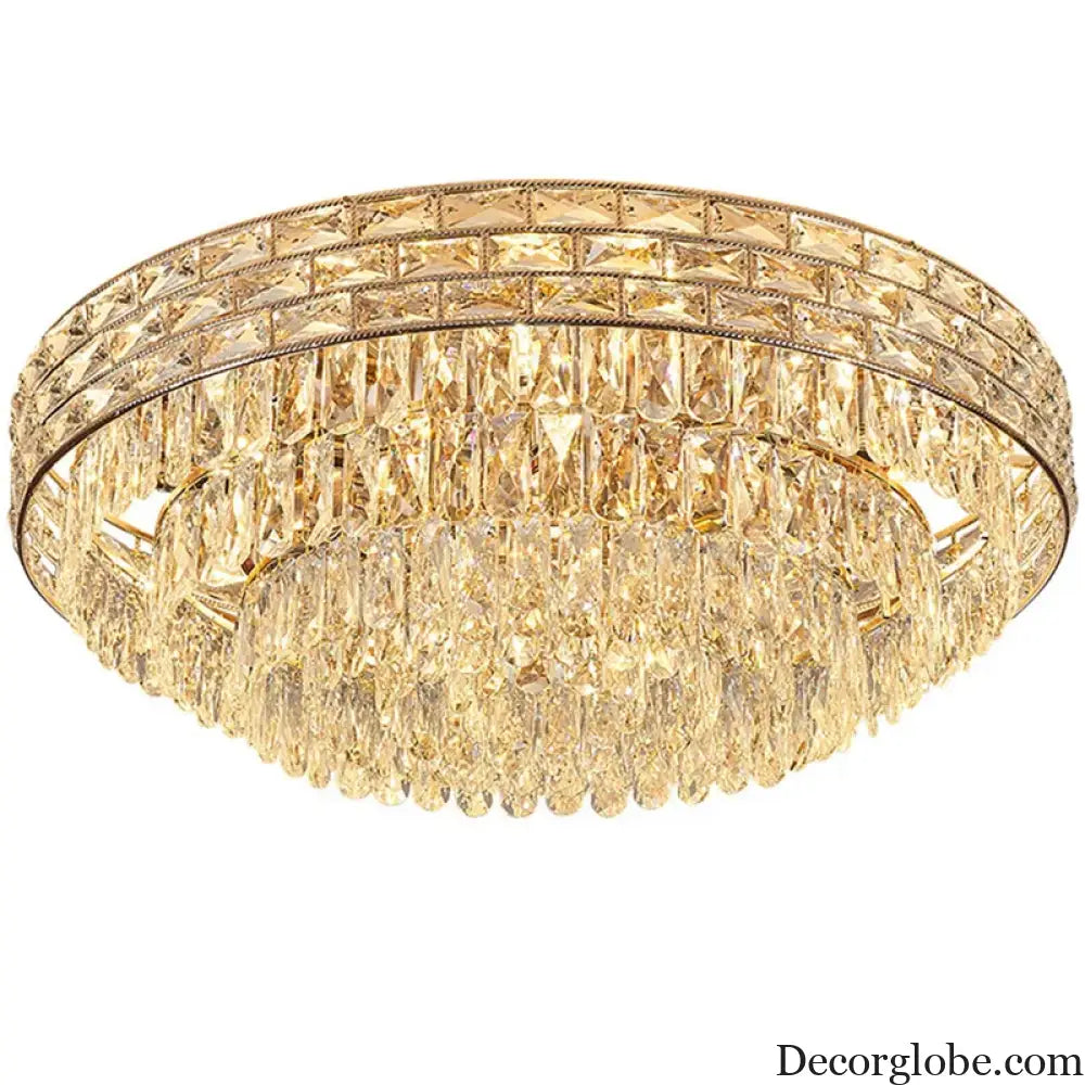 New Modern Crystal Ceiling Lamp - Light Luxury Design for Living, Dining, and Bedroom Spaces - DecorGlobe