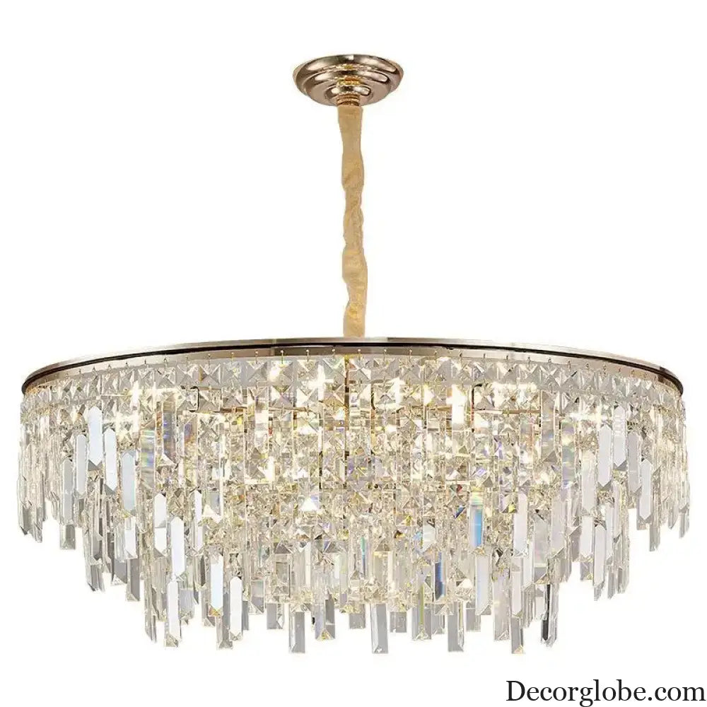 New Modern Crystal Chandelier - Effortless Elegance for Living, Dining, and Bedroom Spaces - DecorGlobe