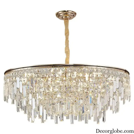 New Modern Crystal Chandelier - Effortless Elegance for Living, Dining, and Bedroom Spaces - DecorGlobe