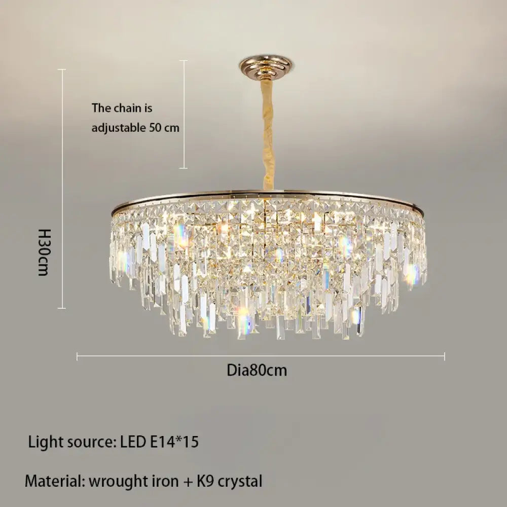 New Modern Crystal Chandelier - Effortless Elegance for Living, Dining, and Bedroom Spaces - DecorGlobe