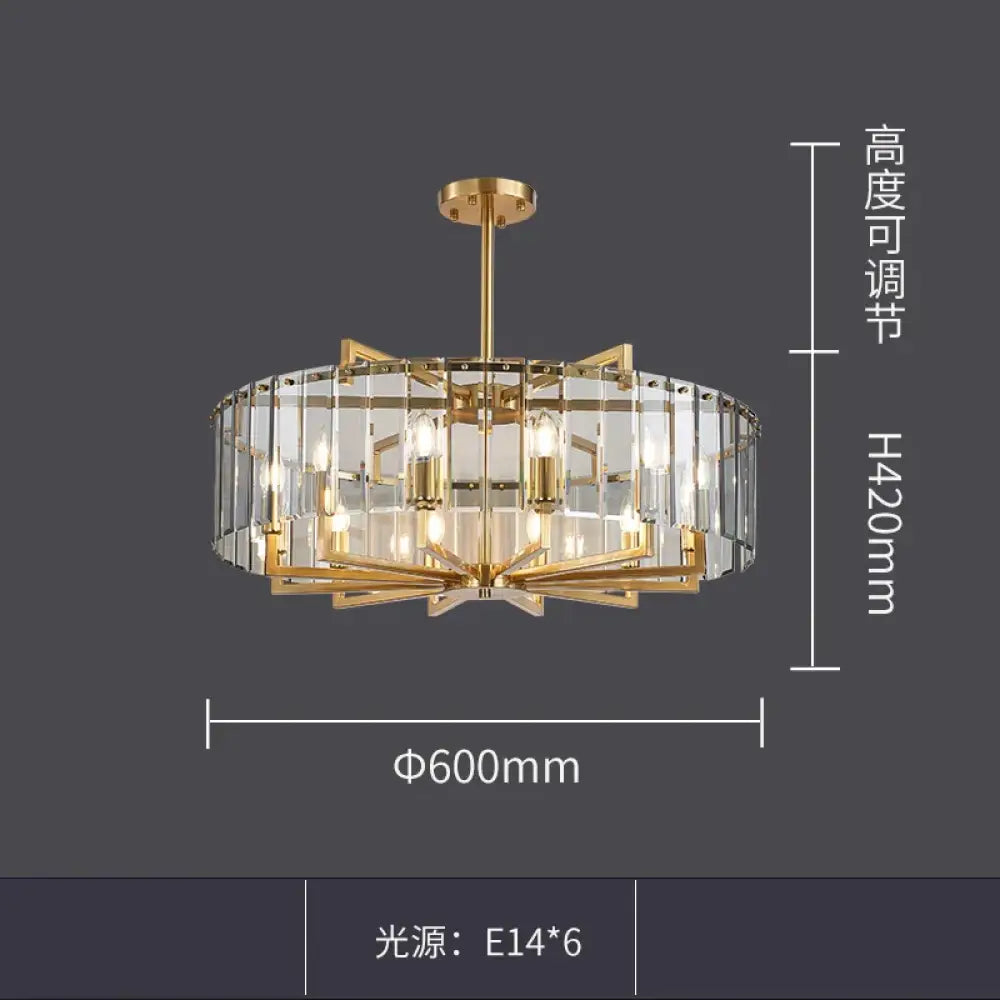 New Modern Glass Chandelier - Luxury Round Design with Creative Gold Accents for Stylish Home Illumination - DecorGlobe