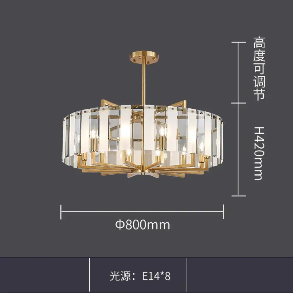 New Modern Glass Chandelier - Luxury Round Design with Creative Gold Accents for Stylish Home Illumination - DecorGlobe