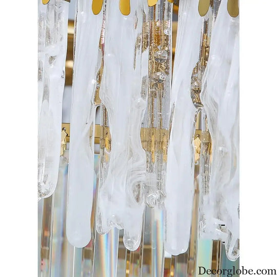 Nordic Style Round Gold Crystal LED Chandelier – 16’’ Adjustable Cord Lighting > Ceiling lights > Chandeliers