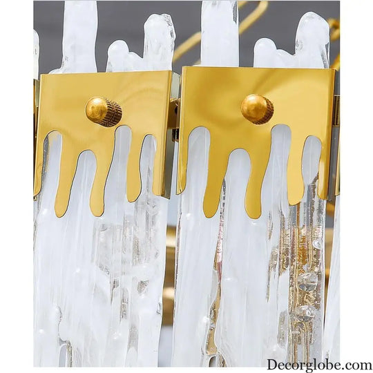 Nordic Style Round Gold Crystal LED Chandelier – 16’’ Adjustable Cord Lighting > Ceiling lights > Chandeliers