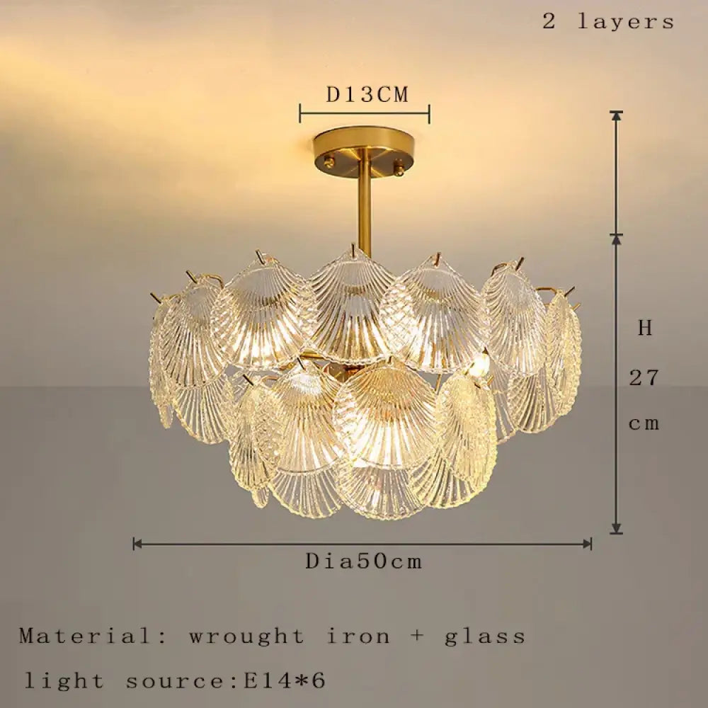 Nordic Postmodern Glass Chandelier - Simple Elegance for Your Living Room, Dining Room, Bedroom, and Study - DecorGlobe