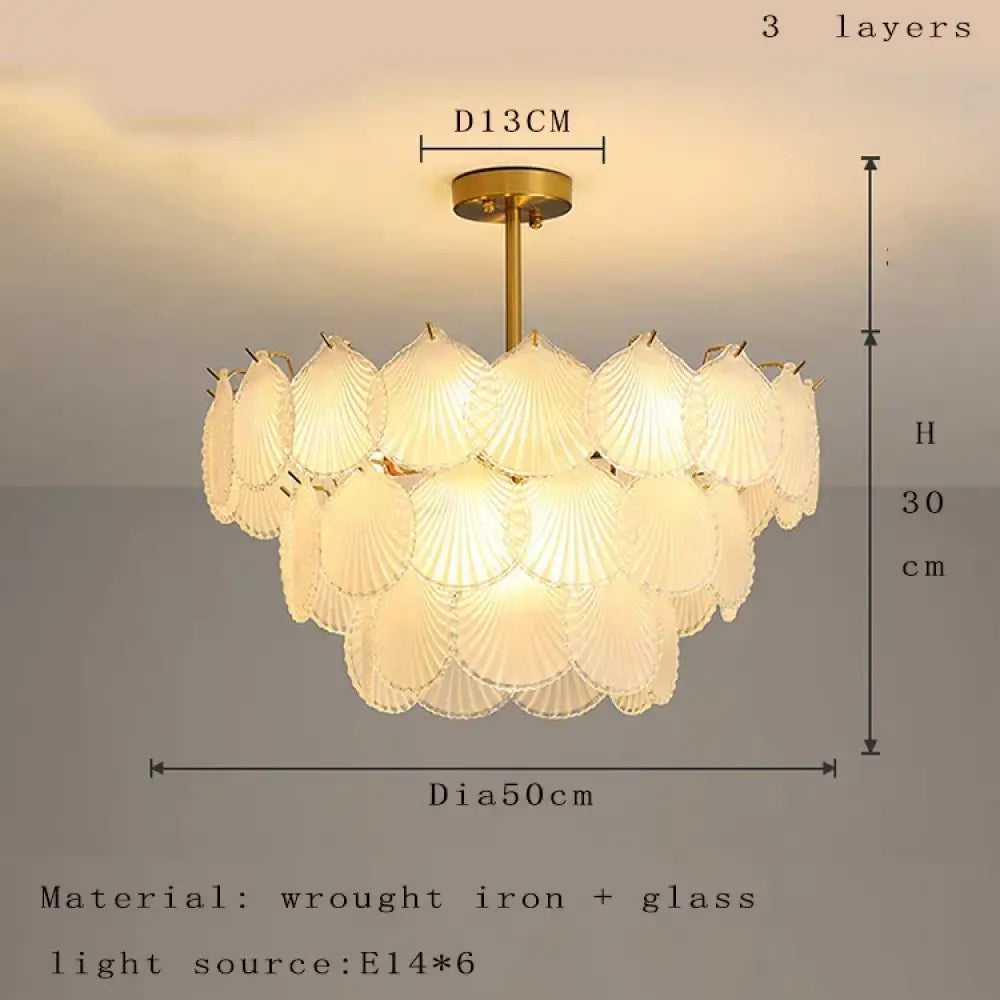 Nordic Postmodern Glass Chandelier - Simple Elegance for Your Living Room, Dining Room, Bedroom, and Study - DecorGlobe