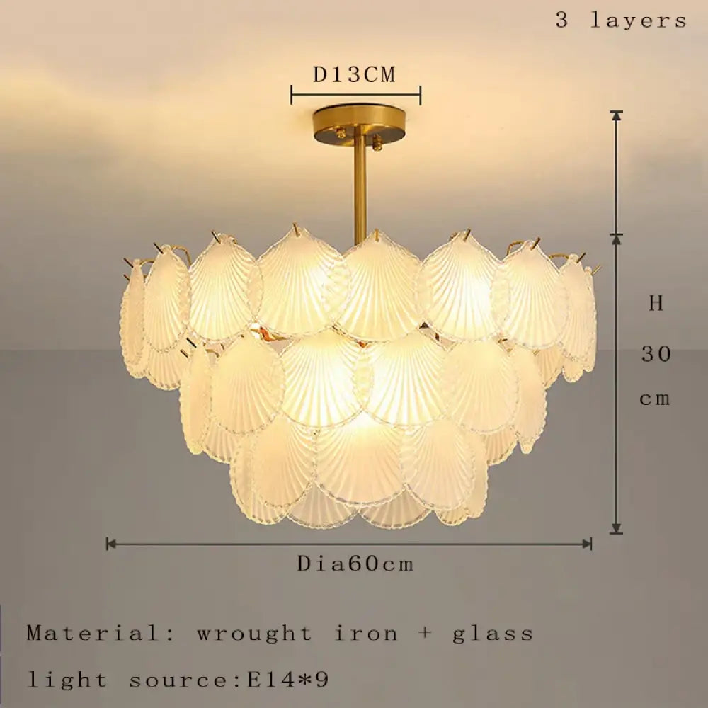 Nordic Postmodern Glass Chandelier - Simple Elegance for Your Living Room, Dining Room, Bedroom, and Study - DecorGlobe