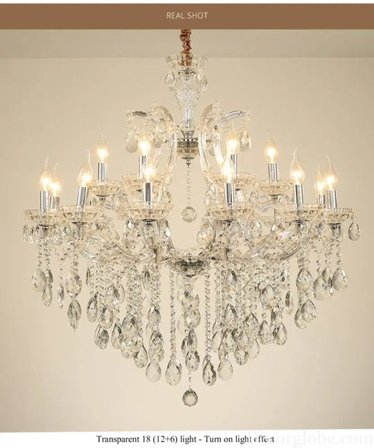 Nordic Restaurant Chandelier Lighting Classic Living Room Crystal Pendant Light Modern Household Hanging Light Hall