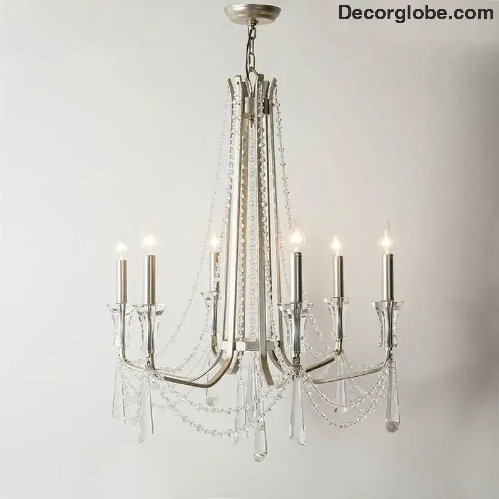 Nordic Style Crystal Chandelier Lighting - Elegance for Your Living Room Ceiling with French Inspired Large Chandeliers, Modern Staircase Lustre Cristal LED Lamp - DecorGlobe