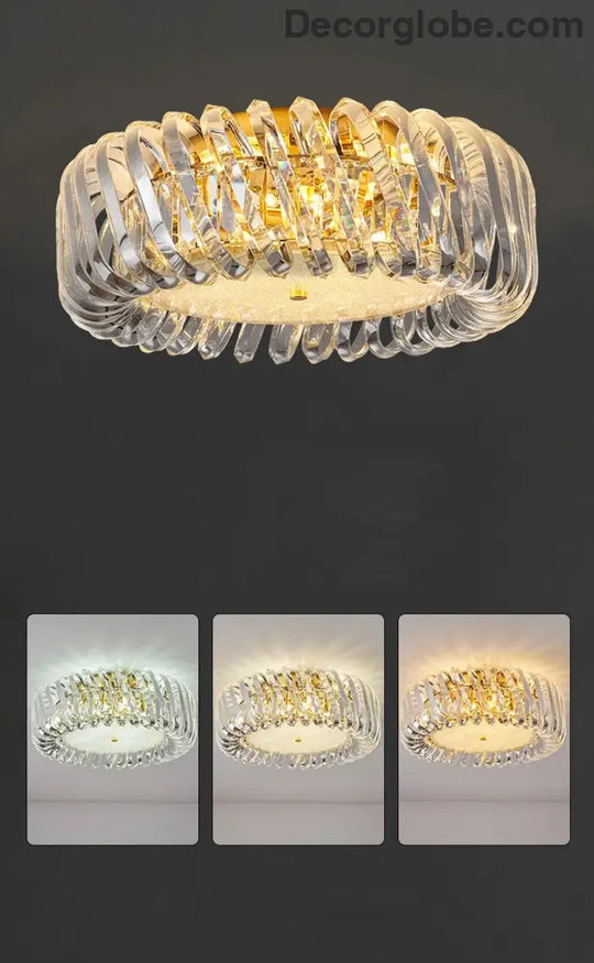 Olivia's Art Deco Crystal Glass LED Chandelier - DecorGlobe