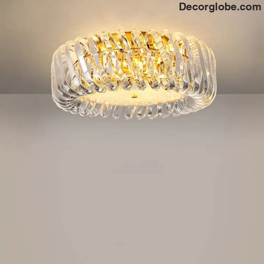Olivia's Art Deco Crystal Glass LED Chandelier - DecorGlobe