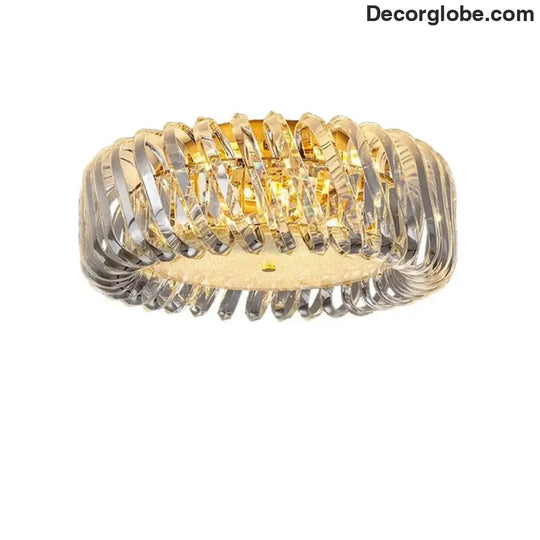 Olivia's Art Deco Crystal Glass LED Chandelier - DecorGlobe