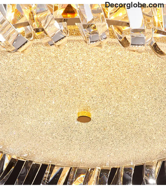 Olivia's Art Deco Crystal Glass LED Chandelier - DecorGlobe