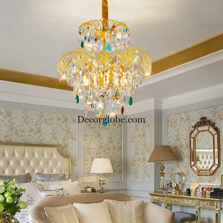 French Crystal Branch Chandelier for Bedroom & Corridor
