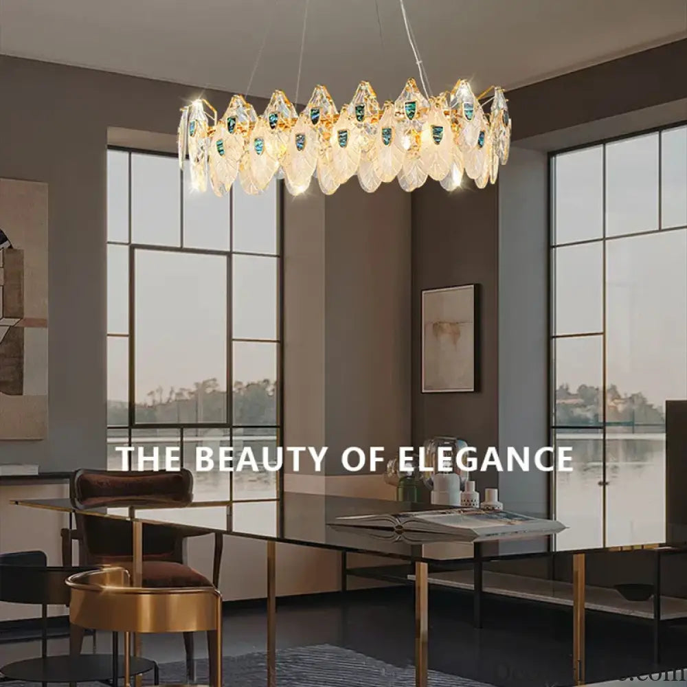 Petal-Shaped Ceiling Chandelier - A Unique Bedroom and Living Room Lighting Fixture - DecorGlobe