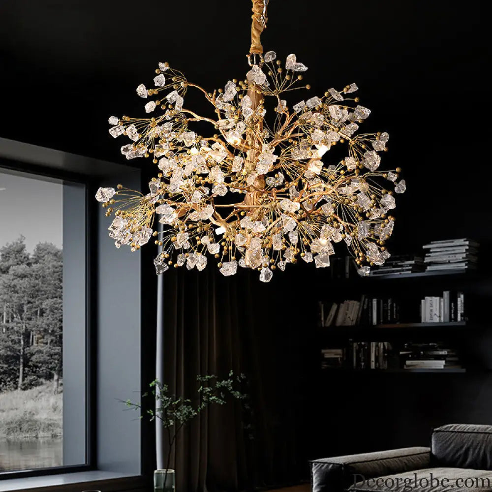 Cross-Border Living Room Crystal Chandelier Luxury Villa Hotel Restaurant Bar Model Exhibition Hall Branch Personalized