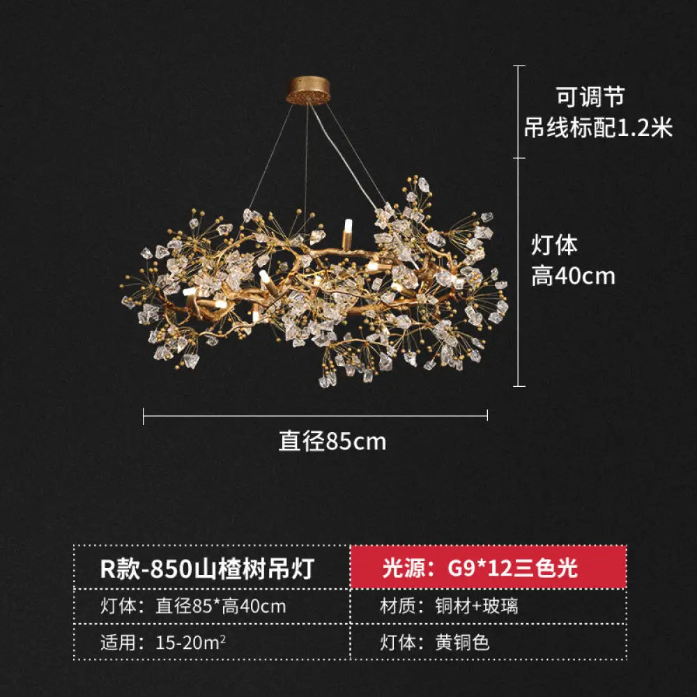 Cross-Border Living Room Crystal Chandelier Luxury Villa Hotel Restaurant Bar Model Exhibition Hall Branch Personalized