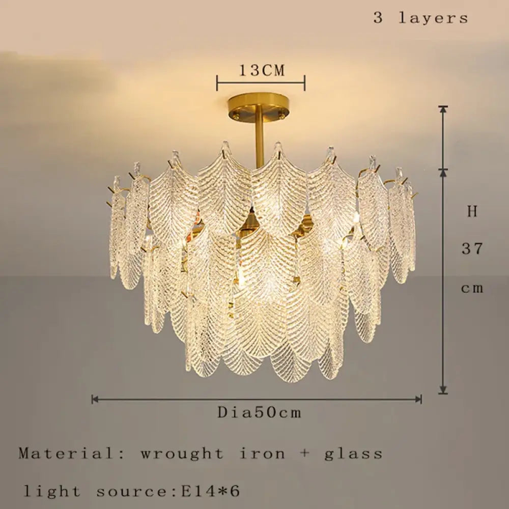 Postmodern Glass Chandelier - Elegant Lighting for Living Rooms, Bedrooms, Dining Rooms, and Model Spaces - DecorGlobe