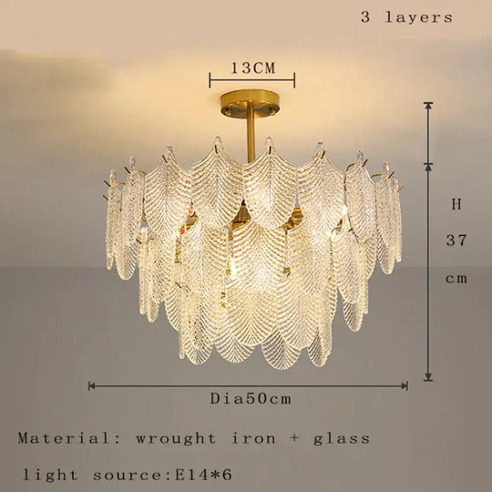 Postmodern Glass Chandelier - Elegant Lighting for Living Rooms, Bedrooms, Dining Rooms, and Model Spaces - DecorGlobe